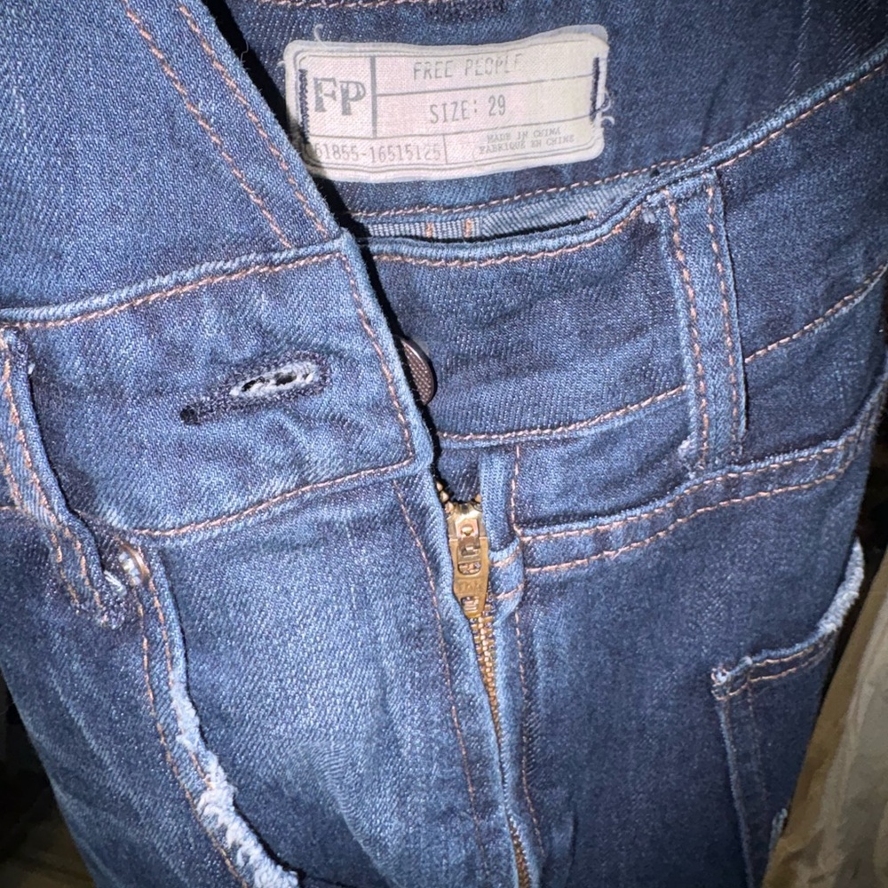 Free People Blue Denim Overalls - Picture 10 of 10